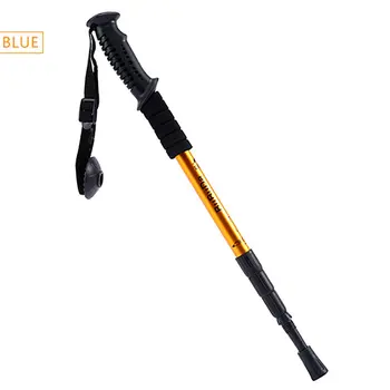 

Outdoor products ultralight aluminum trekking poles non-carbon 6061 four-section telescopic climbing cane walking stick