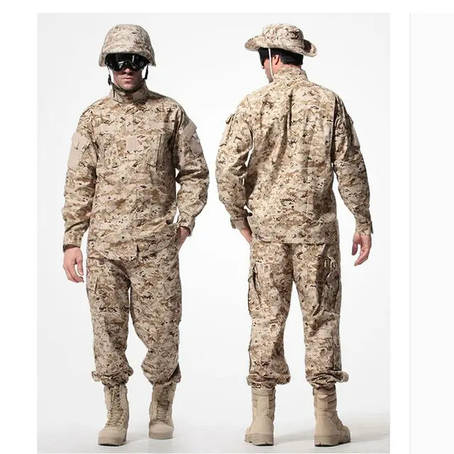 US Army Desert Tactical Military Camouflage Combat Uniform Airsoft Camo