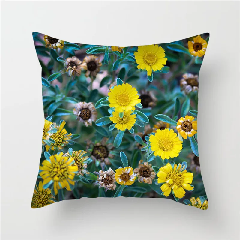 

Fuwatacchi Oil Painting Flower Cushion Cover Lily Tulip Daisy Printed Throw Pillow Cover for Home Chair Sofa Decorative Pillows