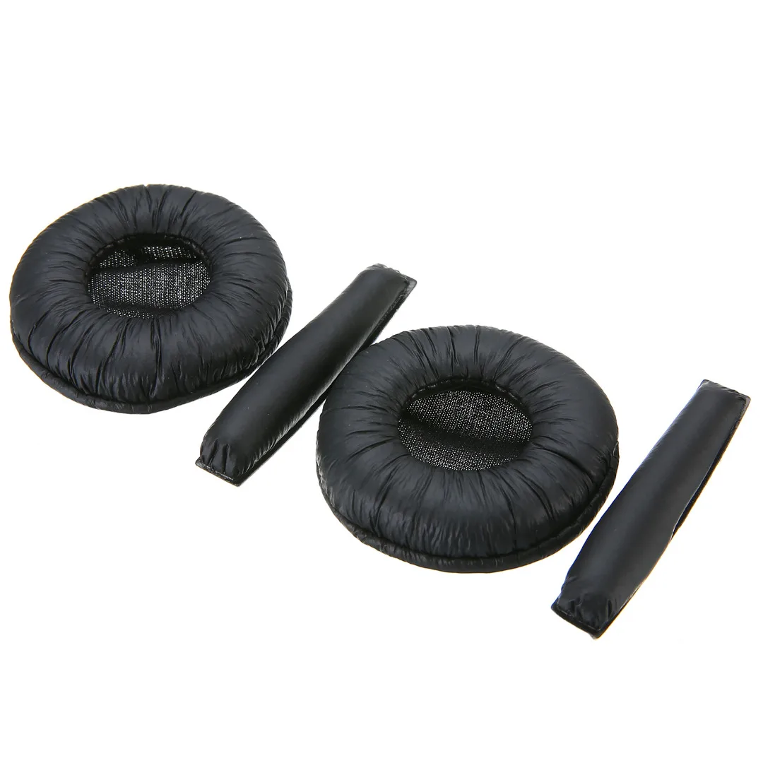 2Pcs Replacement Ear Pads +2Pcs Headband Cushions For Senn heiser PX100 PX200 Headphone Earpads