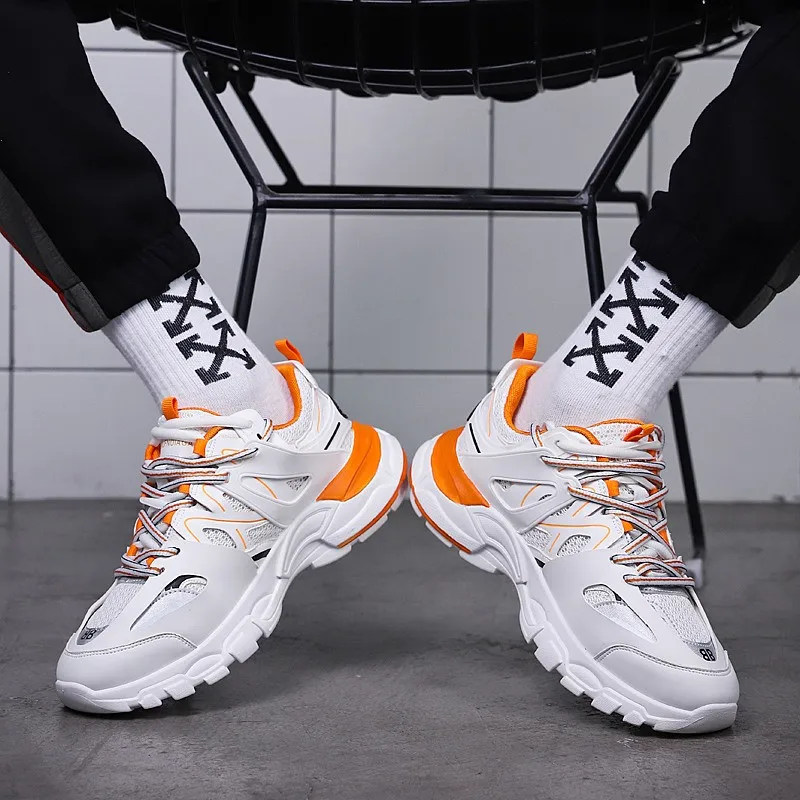 

VSIOVRY Classic Dad Shoes Men Casual Shoes Comfortable Breathable Mesh Sneakers Men Fashion Antiskid Outdoor Trekking Sneakers