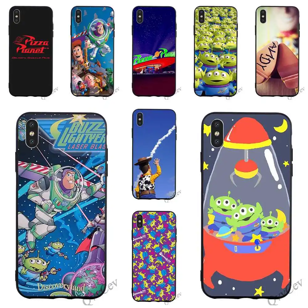 

Print Toy Story Pizza Planet Phone Cover for iPhone 6 Case 7 XR X 8 Plus 5 6S 5S SE Xs Max 11 pro Silicone Covers Skin