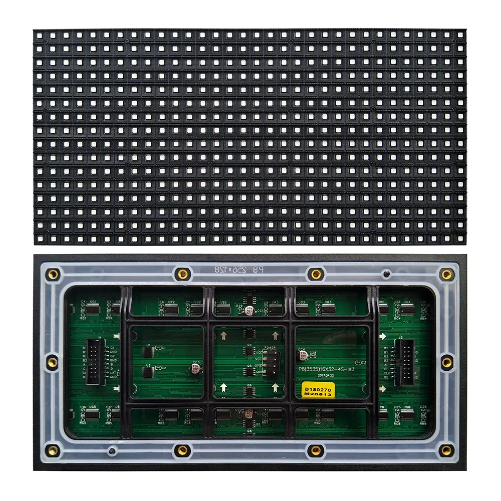 2017 Горячая открытый полноцветный P8 светодиодный отображает модуль, 256*128 мм 1/4 сканирования, водонепроницаемый открытый P8 RGB светодиодный