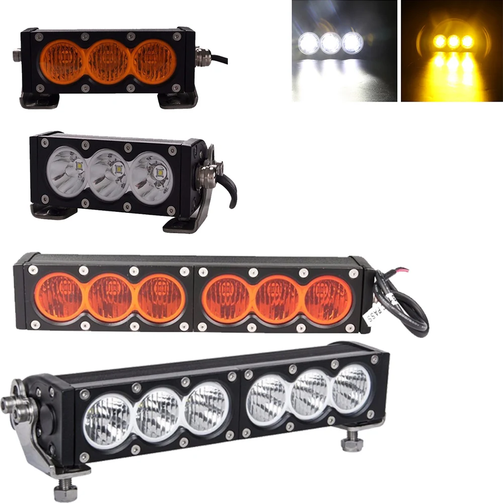 

YAIT 6 inch 30W 11 inch 60W White Amber LED Work Light LED Bar Light for Motorcycle Tractor Boat Off Road 4WD 4x4 Truck SUV ATV