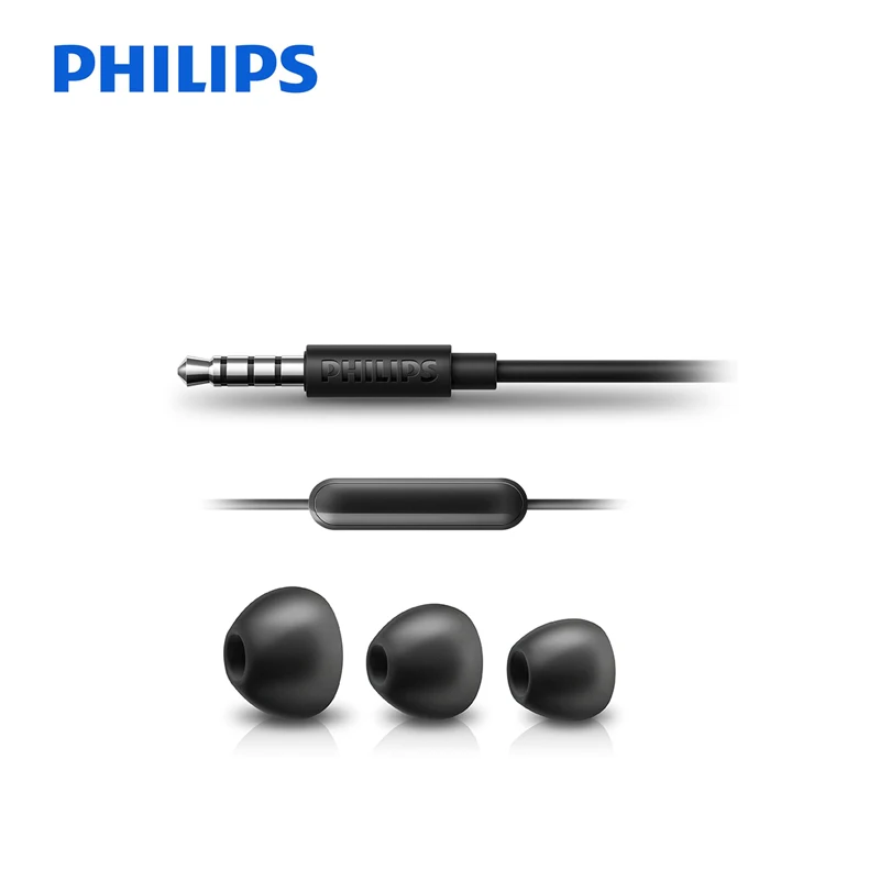 Philips SHE4305 3,5 мм наушники-вкладыши с шумоподавлением стерео бас гарнитура для Xiaomi официальный тест