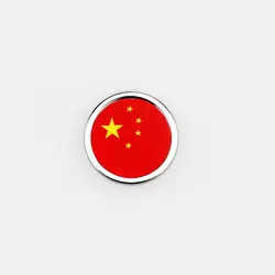 Для Китая флаг логотип автомобиля Стикеры круглый герба Знак аксессуары для Toyota Corolla Dodge Оперативная память Audi джип Suzuki Buick KIA citroen