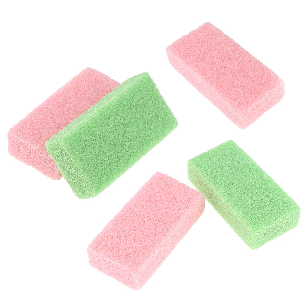 5 Packs Foot Files Pumice Stone Callus Dead Skin Remover Scrubber Pedicure Care Tools Set Color Random