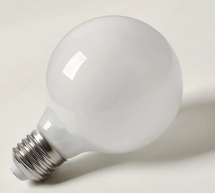 Молочно-белый светодиодный светильник G80 G95 G125 E27 ретро-светильник с нитью накаливания винтажный Глобус стеклянный античный светодиодный светильник 220 В для дома