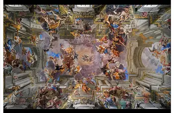 

3d wallpaper 3d custom mural non-woven wallpaper classical frescoes ceiling murals beauty wallpaper for walls 3d room wallpaper
