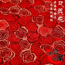 Красная роза ткань подражать шелковой парчи ткань Дамаск жаккардовая ткань обивки мебели Лоскутная Ткань для шитья ткани 75*50 см