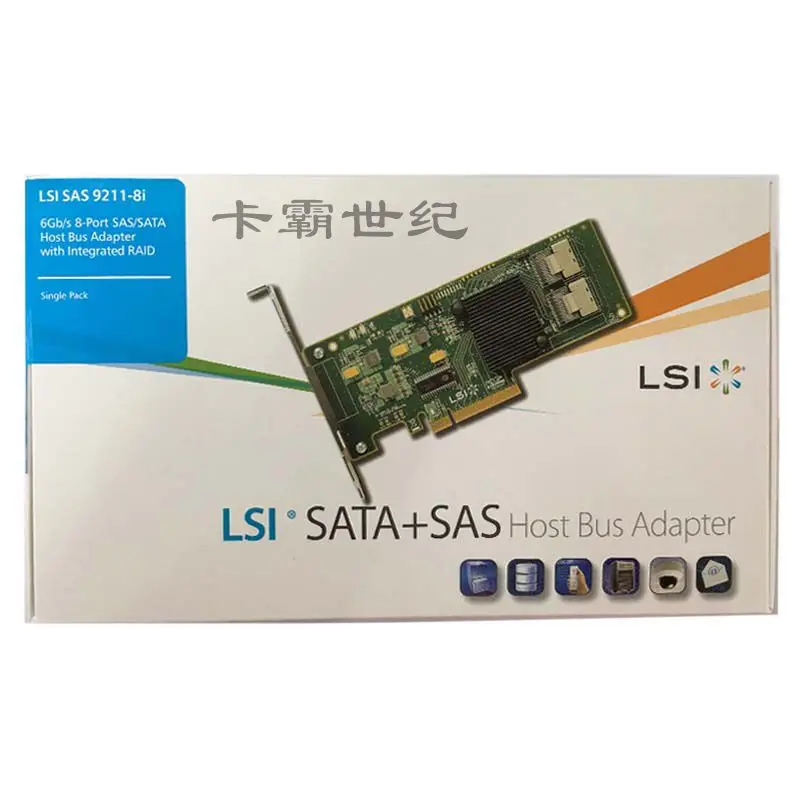 

LSI SAS 9211-8I LSI00194 6Gb RAID HBA New Box