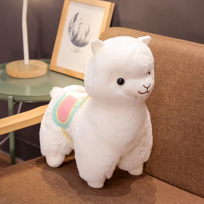 Большой размер 35/50 см японского альпака мягкие игрушки куклы Kawaii из шерсти альпаки плюшевые игрушки набивной гигантский Животные игрушка для девочек Подарки на день рождения