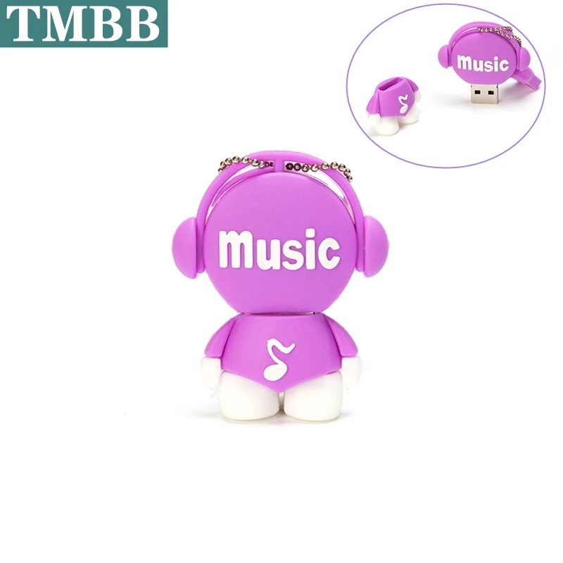 BiNFUL мультипликационный музыкальный кукольный модельный флеш накопитель USB