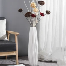 Керамическая напольная большая ваза для украшения гостиной сушеная Цветочная ваза домашние цветочные вазы для дома скандинавские Креативные украшения крыльца