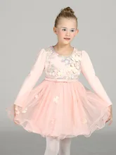 2017 new children dress girls fashion pearl lace butterfly flower girl dress baby dresses elegant dress