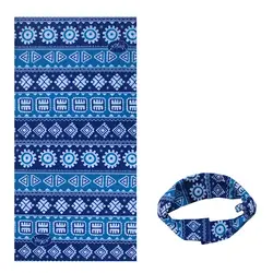 Mytl-Многофункциональный Спорт Мода Путешествие повязка бесшовные шеи шарф солнцезащитный крем шарф темно-синий светло-голубой цвет