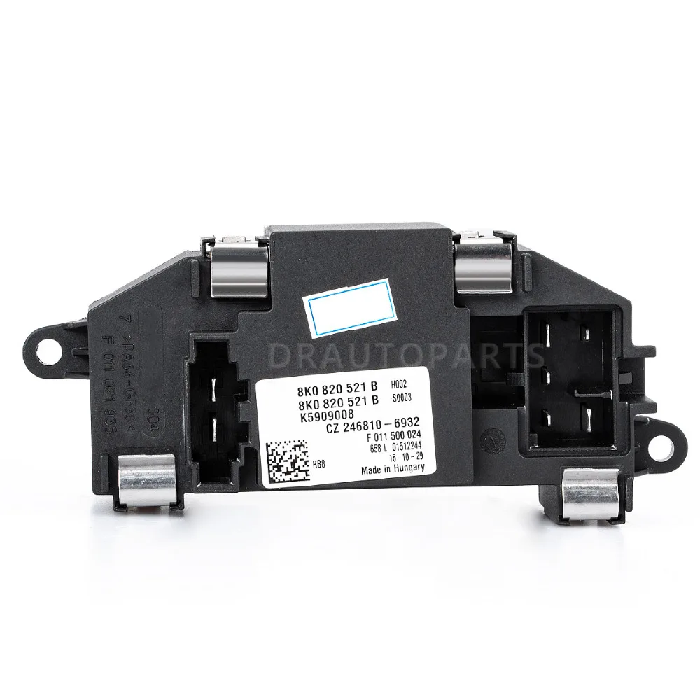 8K0820521C 8K0820521 8K0 820 521 8K0820521B вентилятора отопителя, резистор мотора регулятор для Audi A4 A5 A8 Q5 S4 S5 S8