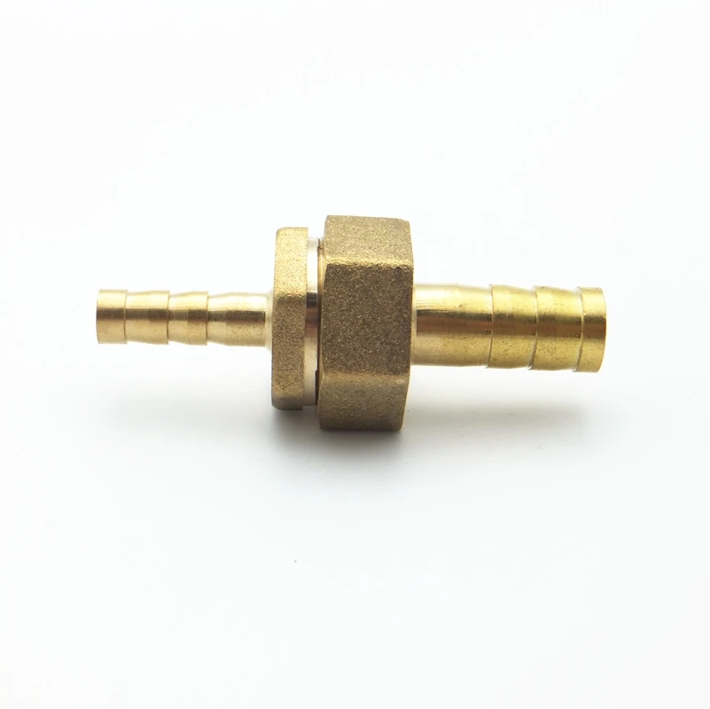 8mm Hose Barb x 32mm Hose Barb Brass Barbed Pipe Fitting Union Coupling