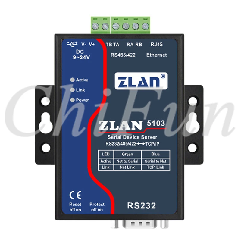 Промышленный последовательный порт RS232 RS422 RS485 к Ethernet TCP/IP серверное устройство