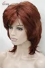 Strong beauty, perruque complète synthétique courte Shaggy à couches, casquette classique rouge, cuivre, couleur au choix ► Photo 3/5