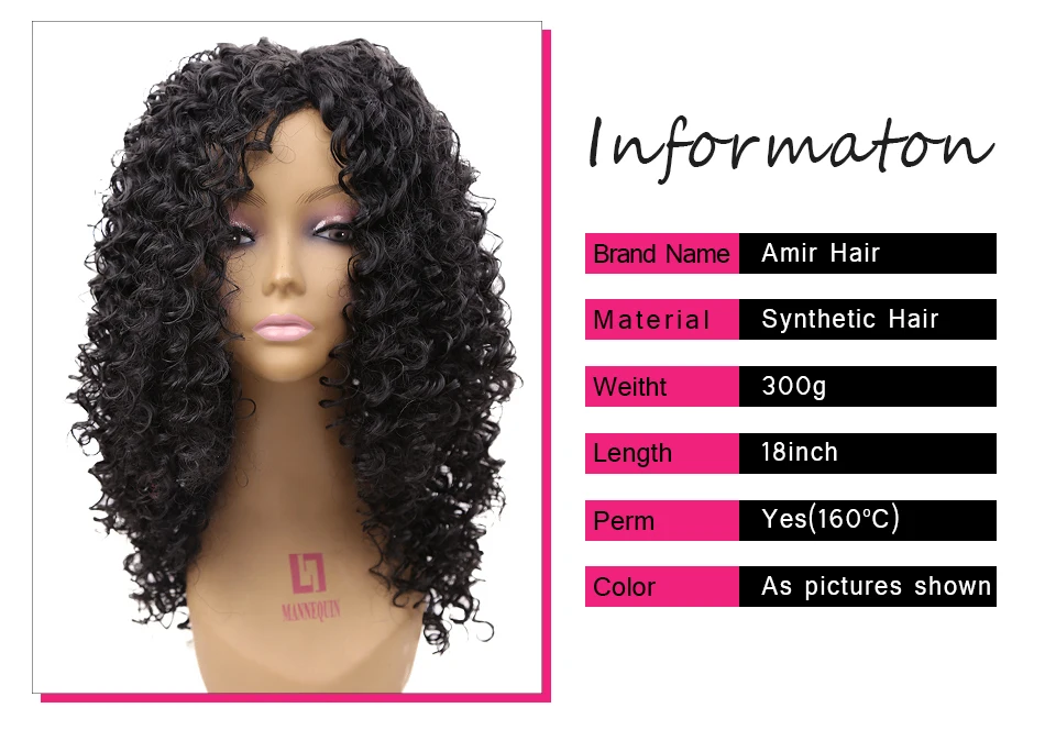 wig synthetic curly