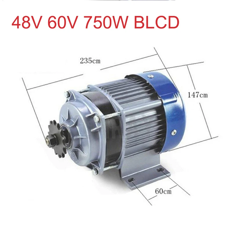 

Electric Bycicle Motor For 48V 60V 750W Brushless Motor Use For Electric Tricycle Motorcycle Conversion Kit BM1418ZXF