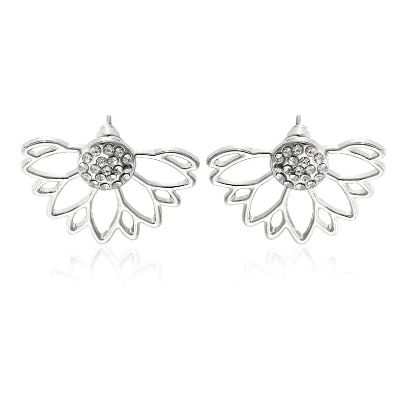 Новые серьги гвоздики с цветами для женщин минималистичные маленькие из смолы