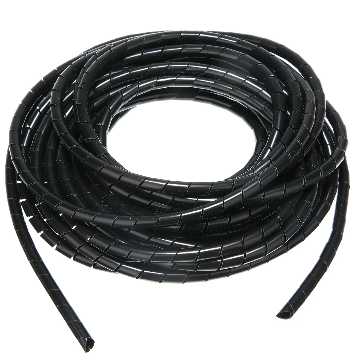 10M 8mm Spiral Wire Storage Tube Clips Cable Sleeve Organizer Pipe Wrap Cord Protector Flexible Spiral Management Device