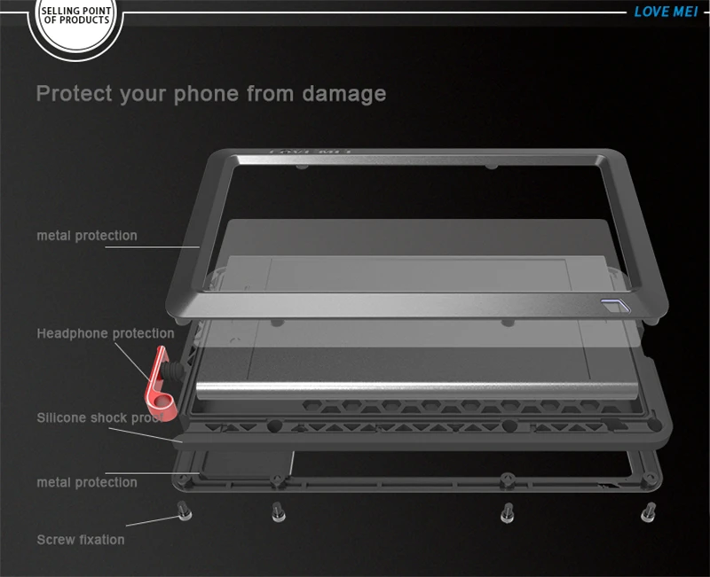 Metal Case For Sony Xperia XZ1  XZ1 Compact (5)