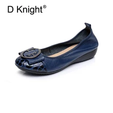 Лидер продаж; Женские Повседневные балетки из натуральной кожи на плоской подошве; модные Балетки с круглым носком и металлической пряжкой и бантом; Новинка; удобная обувь для мам на плоской подошве