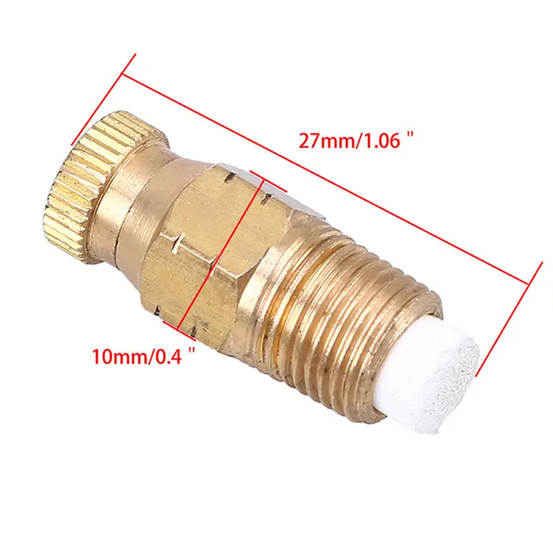 Gold 1/8" Mist Sprinkler Head Spray Misting Nozzle Garden Farm Irrigation System