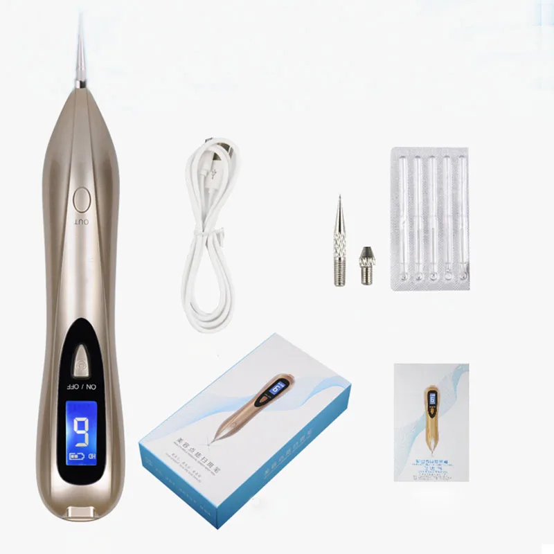 Billig Maulwurf Entfernung Dark Spot Remover Plasma Stift Hautpflege Haut Warze Tag Tattoo Entfernung Werkzeug LCD Laser Plasma Stift Schönheit pflege