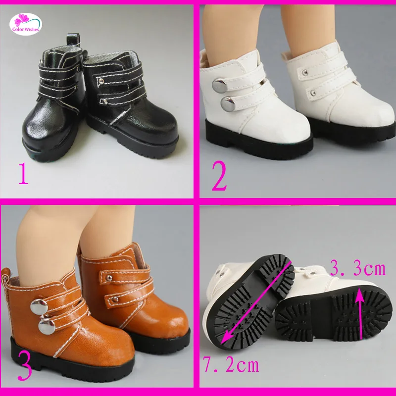 

7.2cm Little Boots Mini Shoes for dolls fits 16 Inch Sharon doll 1/4 BJD doll