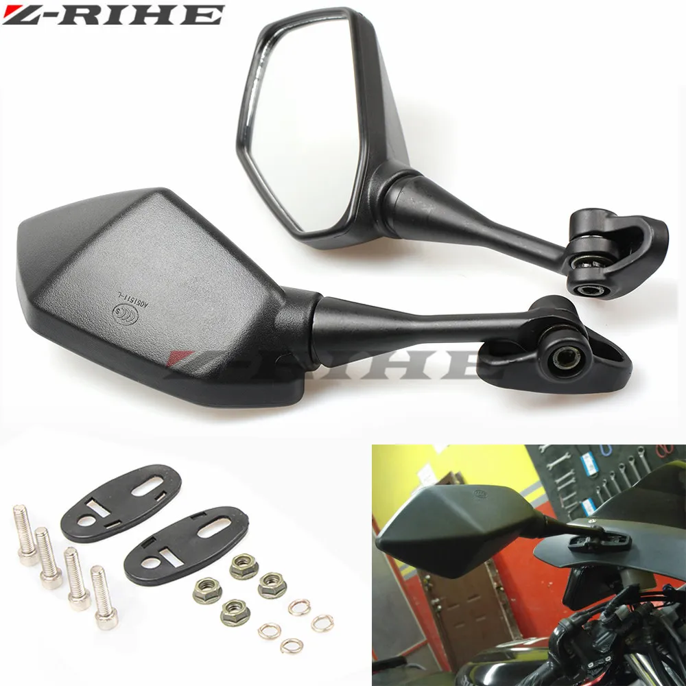 

Racing Motorcycle Mirrors Sport Bike Rear View Mirror For YAMAHA YZF R25 R15 R6 R125 kawasaki z750 Z800 FZ8 FZ1 FZ6R mt09