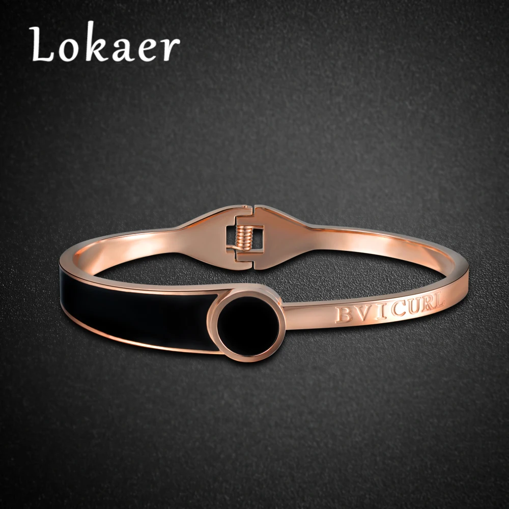 Lokaer высокое качество 316L нержавеющая сталь браслеты дизайн модные свадебные Браслеты pulseiras para as mulheres