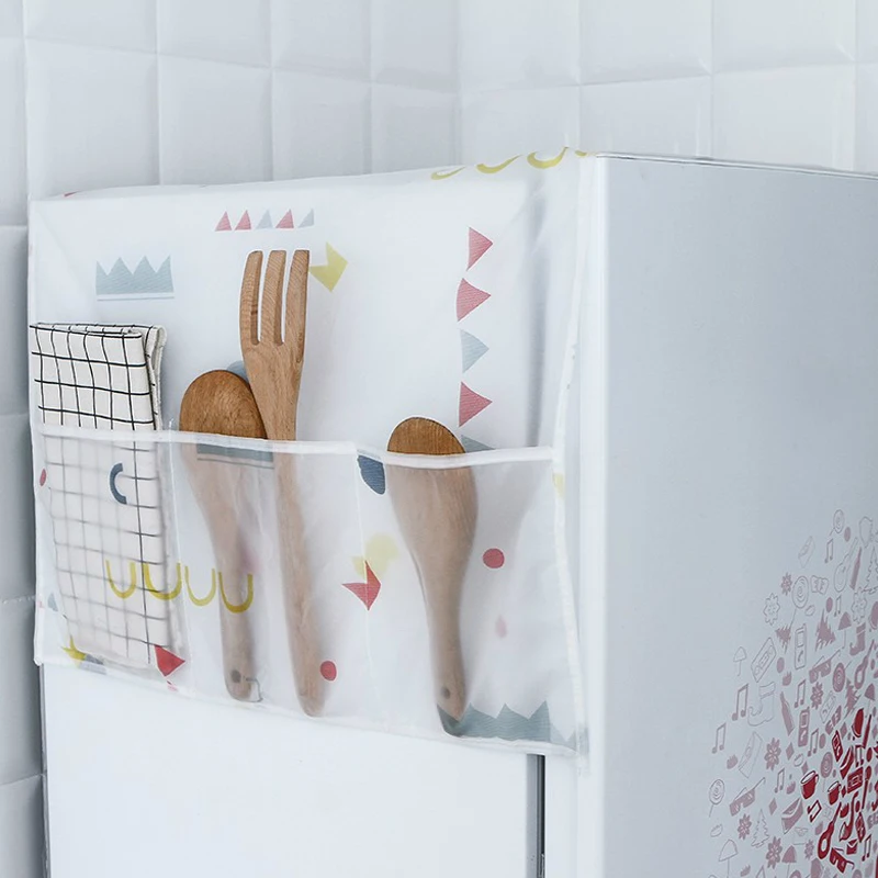 Водонепроницаемый покрытия на холодильник для мытья дома машина пылезащитный чехол с сумкой для хранения для дома чистые аксессуары принадлежности материал