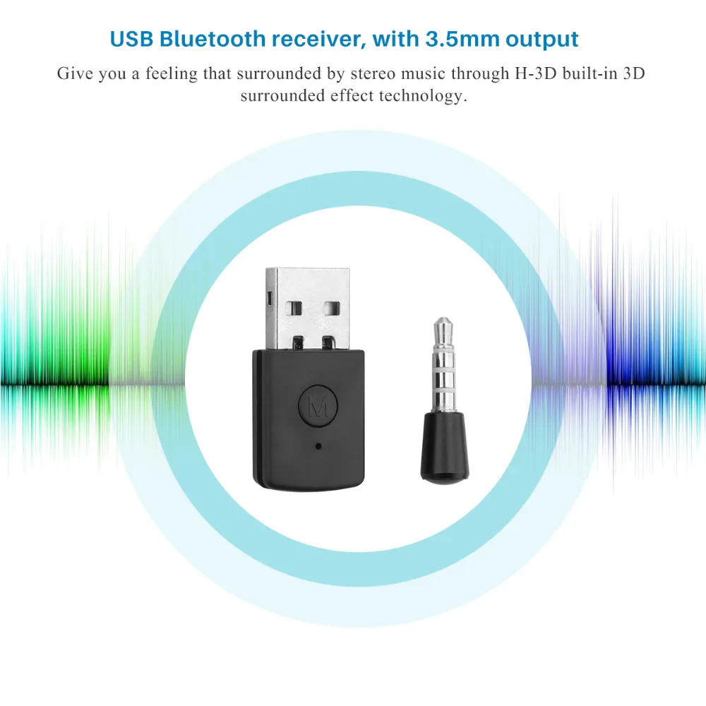 Беспроводной usb-адаптер Bluetooth V4.0 ключ Музыкальный звуковой приемник адаптер Bluetooth передатчик для PS4 контроллер компьютера ПК