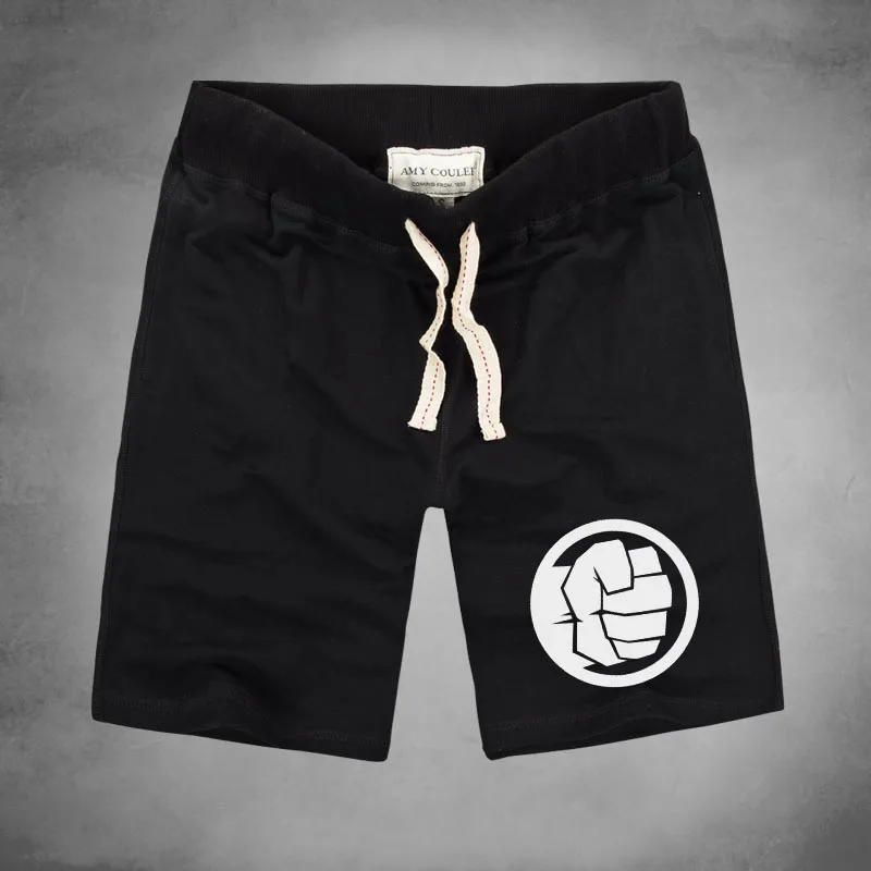 

Marvels Men Shorts Super Hero Hulk Style Short Pants Body Building Man Workout Cotton Classic Casual Shorts With Pocket