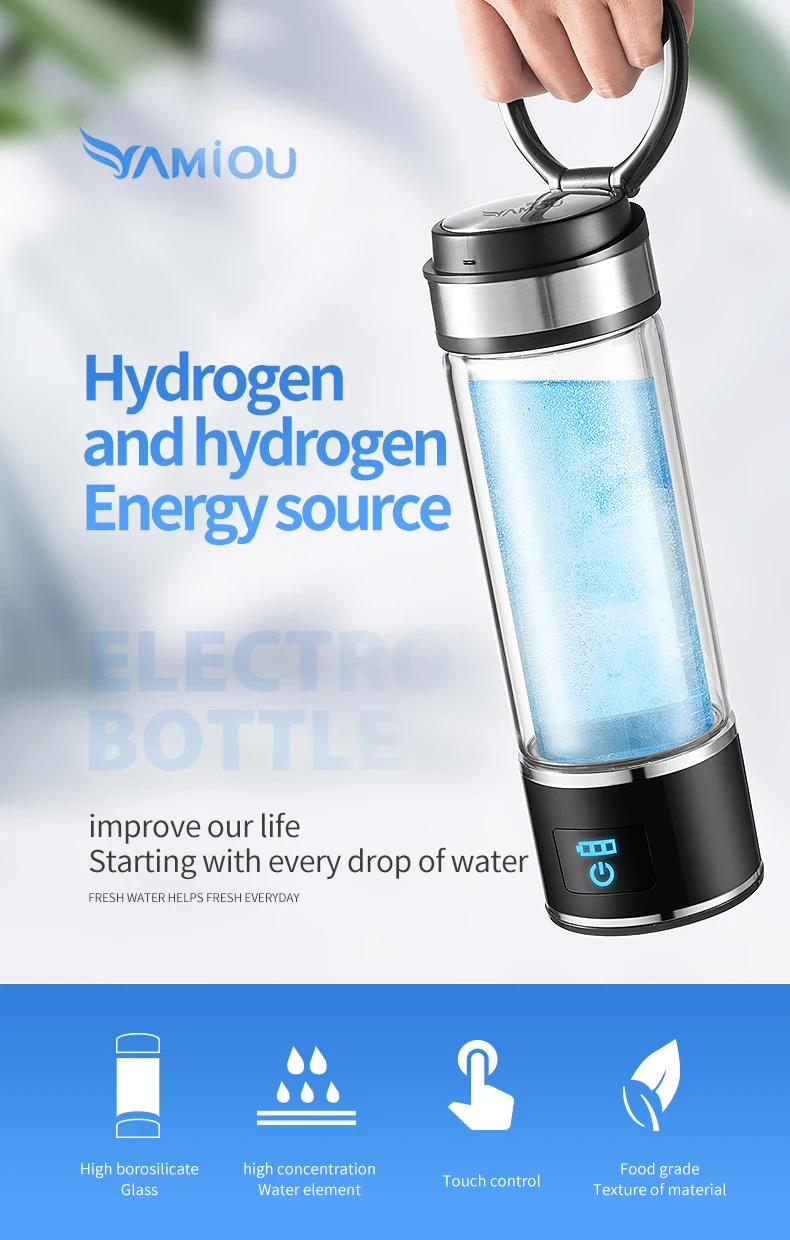 Водородный бокал воды ион ионизатор генератор электролиза щелочной Интеллектуальный бутылка забота о здоровье