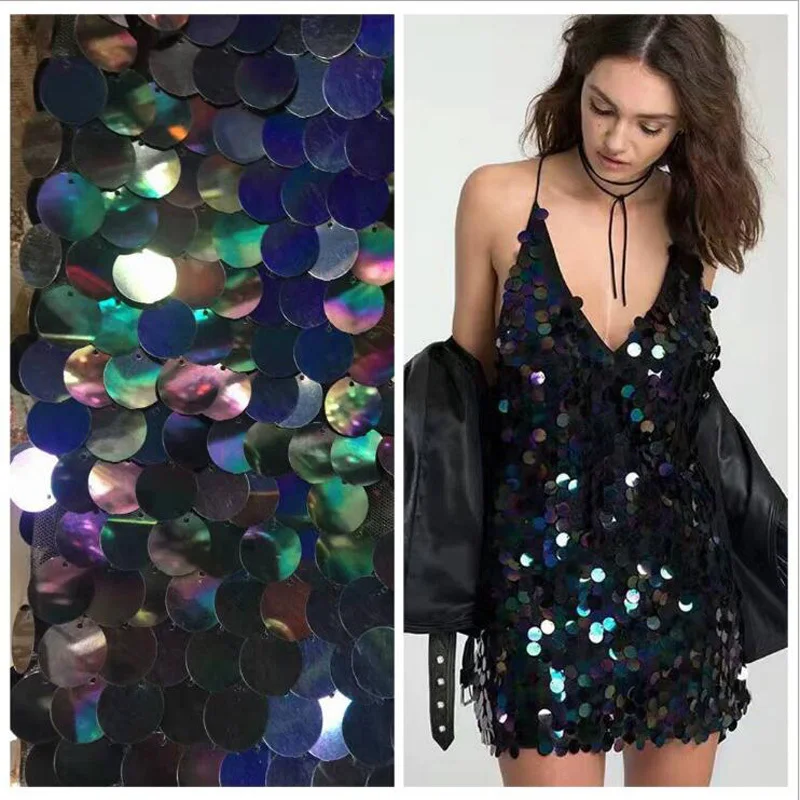 

Hot Sale Sequins Lace Fabric For Dress Mesh Jacquard Fabric Fashion Tecidos Para Roupa Weaving Telas DIY Cloth Tissu au Metre