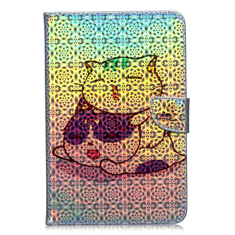 Универсальный 7-дюймовый чехол для планшета lenovo Tab 4 7, чехол с 3D единорогом и пандой, чехол для huawei Mediapad T3 7,0, универсальный чехол для планшета 7 - Цвет: Cat