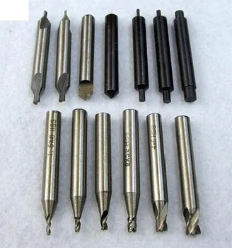 

Full Set Key End Mills Milling Cutter For Key Cutting Machine Parts Locksmith Tools Cutters Bits Steel Drill 17pieces/lot