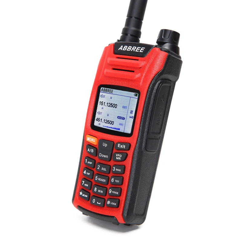 ABBREE AR F6 6 полос двойной дисплей режим ожидания 999CH мульти функциональный VOX DTMF SOS ЖК