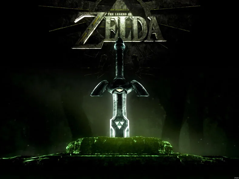 The Legend of Zelda Master Sword Art Huge Print Poster TXHOME D7433