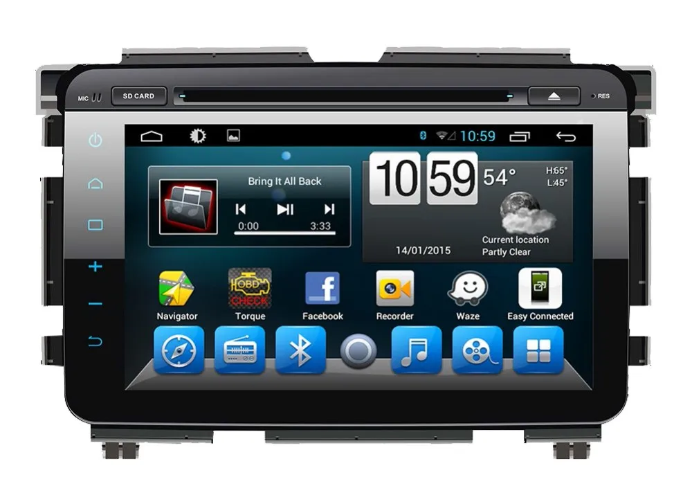 Discount 10.1" HD 1024*600 Android 6.0 Car DVD Radio GPS Stereo Navigation Player for Honda Vezel 2014 2015 2016 GPS Radio WIFI 4G BT 1