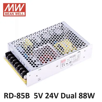

Original Mean well RD-85B 88W 5V 8A 24V 2A Dual output Meanwell Power Supply 85-264VAC input 5V 24V Power supply adjustable