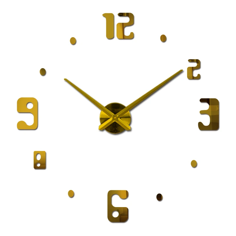 2018 новые настенные часы акриловые зеркальные reloj de pared кварцевые horloge для дома