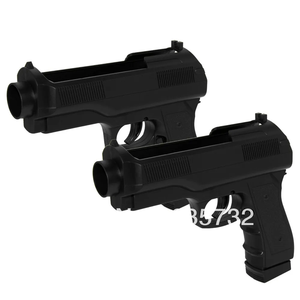 

2pcs Semi Auto Pistol Gun Controller Handle Light Gun Shooting Sport Video Games For Nintend Wii Remote