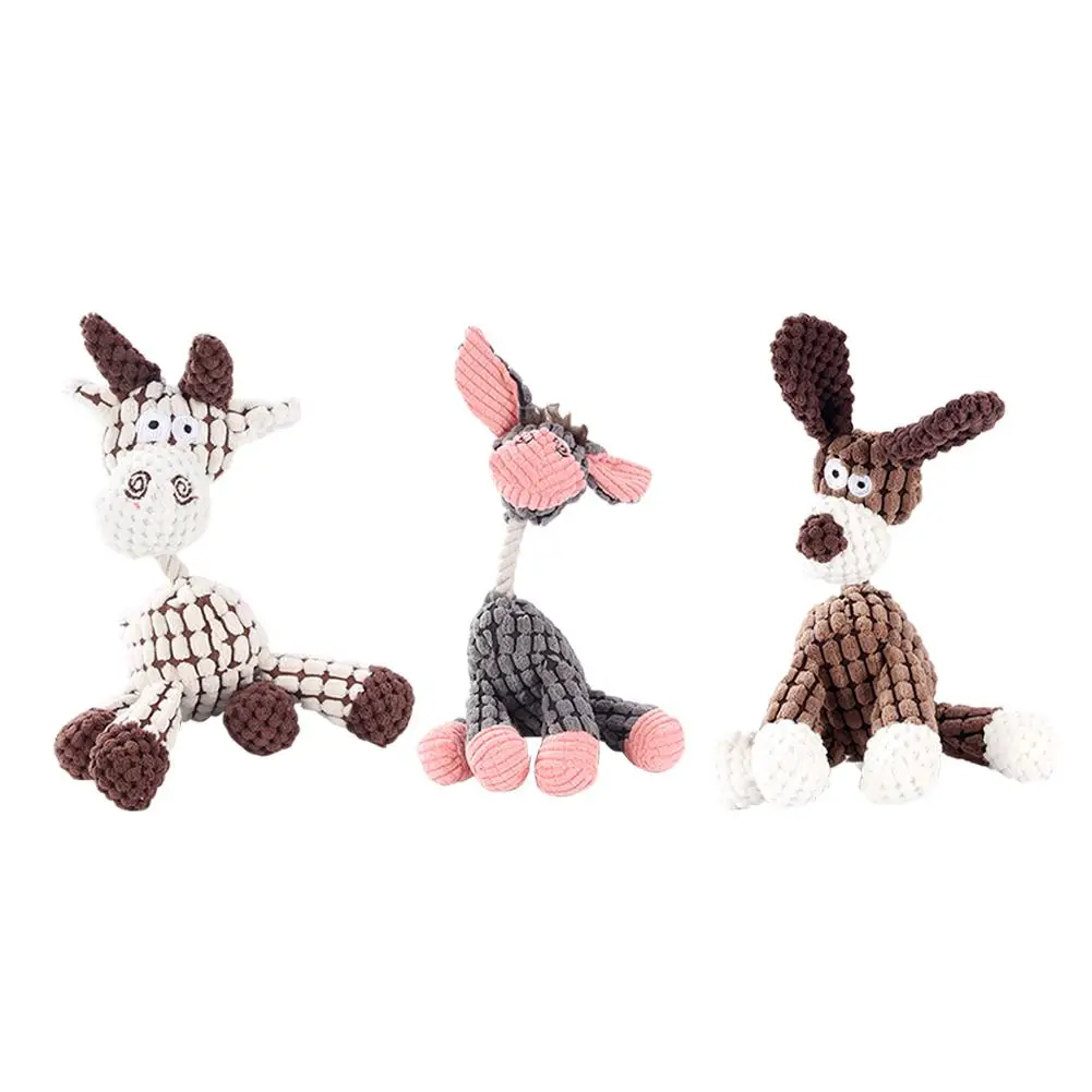 

Cute Cartoon Donkey Dog Toy Sound Biting Plush Toy Molar Toy Soft And Wear Resistant Fabric Safety And Environmental Protection