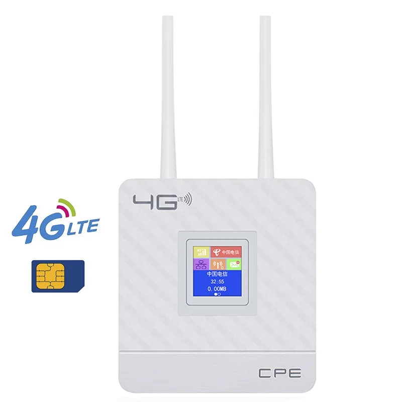 

Unlocked 4G Router external antenna WiFi Hotspot Wireless 3G 4G Wifi router WAN LAN RJ45 Broadband CPE Router With Sim Card Slot
